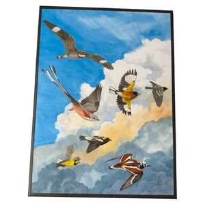 Julie Zickefoose Fantasy Flock 1000 Pc Puzzle Galison Birds Art‎ Jigsaw Game